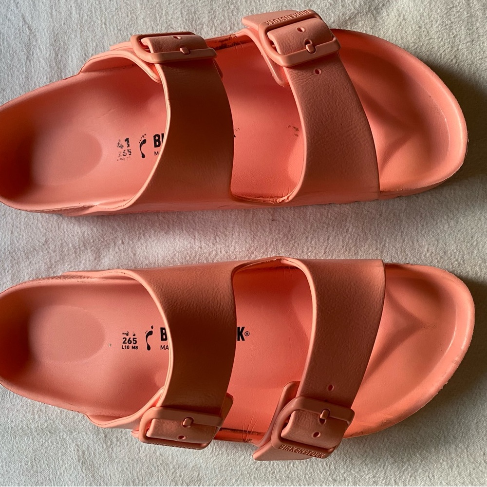 Orange Birkenstocks
